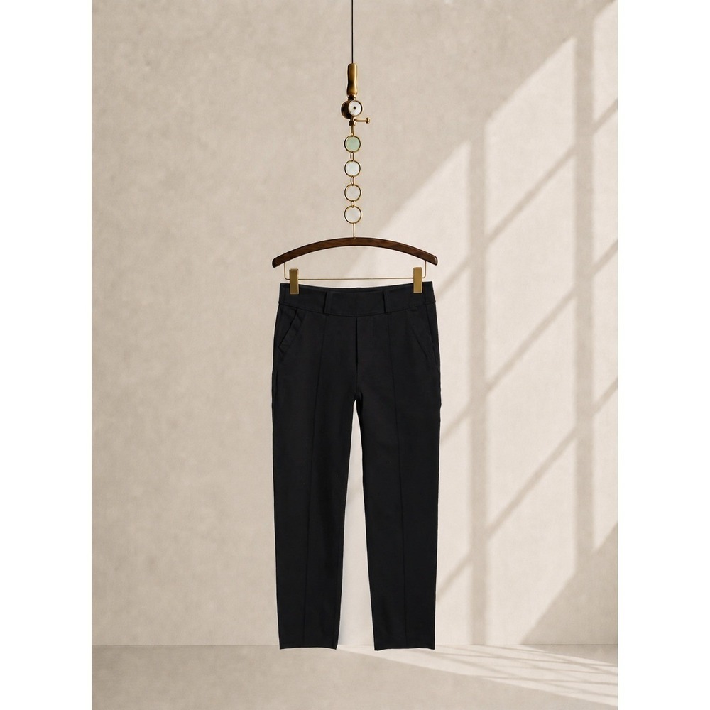Frank & Eileen Billion Dollar Murphy Pants Small Black Stretch Pull On Cropped